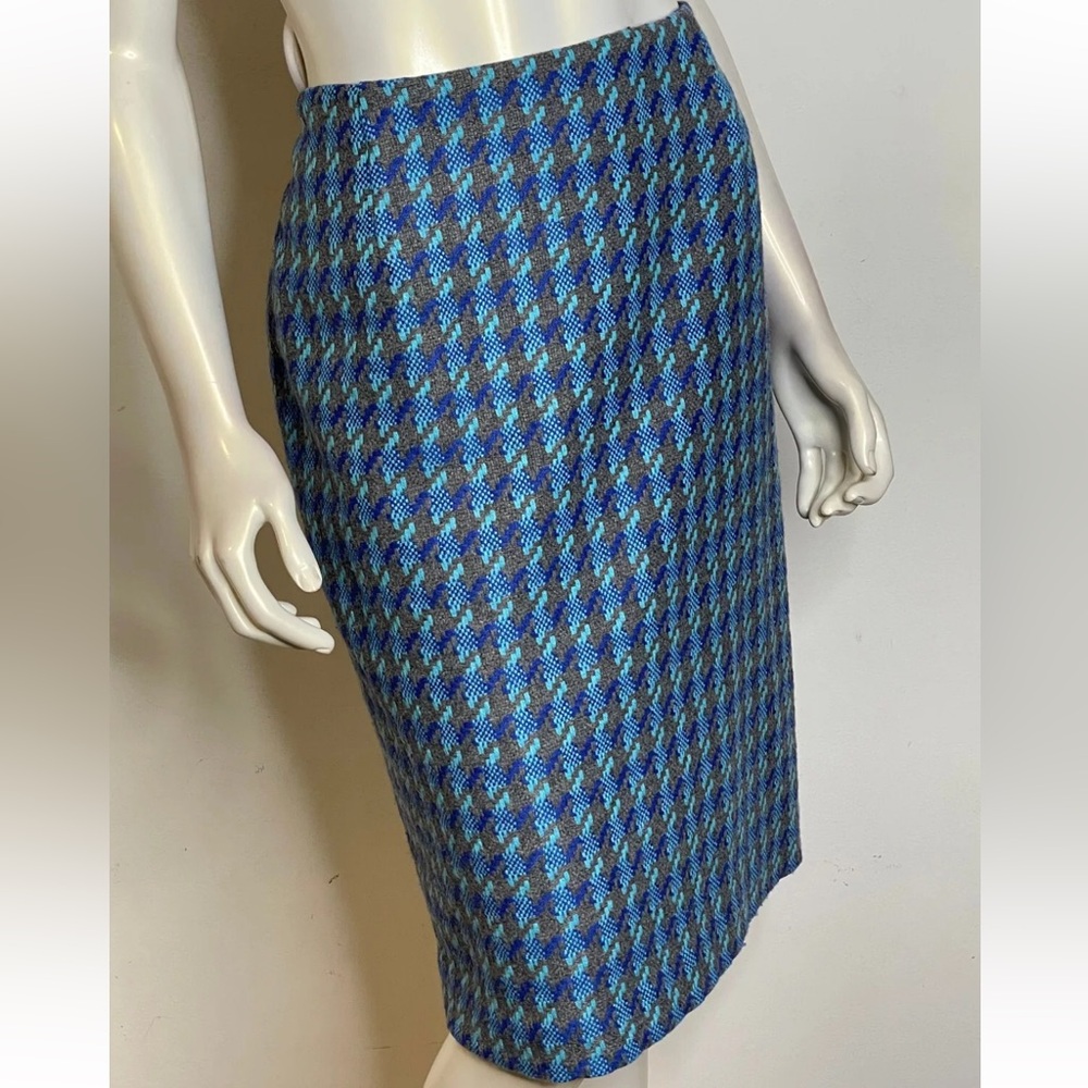 Talbots Petite Wool Houndstooth Pencil Skirt 0P